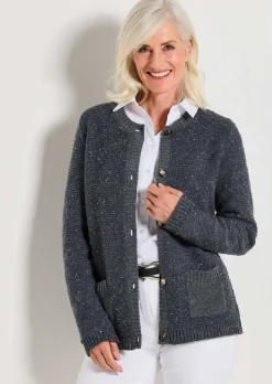 Strickjacke mit Schurwolle