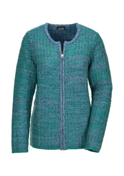 Strickjacke mit verdecktem Reißverschluss