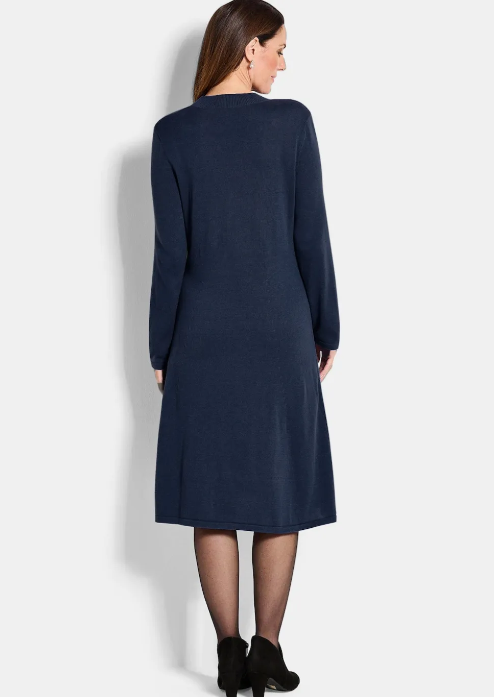 Strickkleid in femininer A-Linie