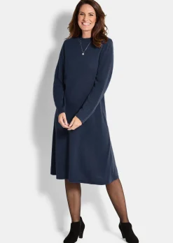 Strickkleid in femininer A-Linie