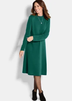 Strickkleid in femininer A-Linie