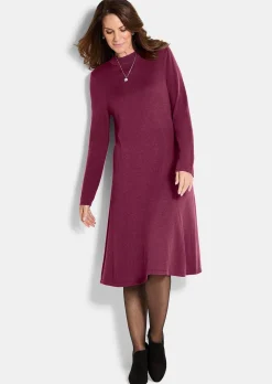 Strickkleid in femininer A-Linie