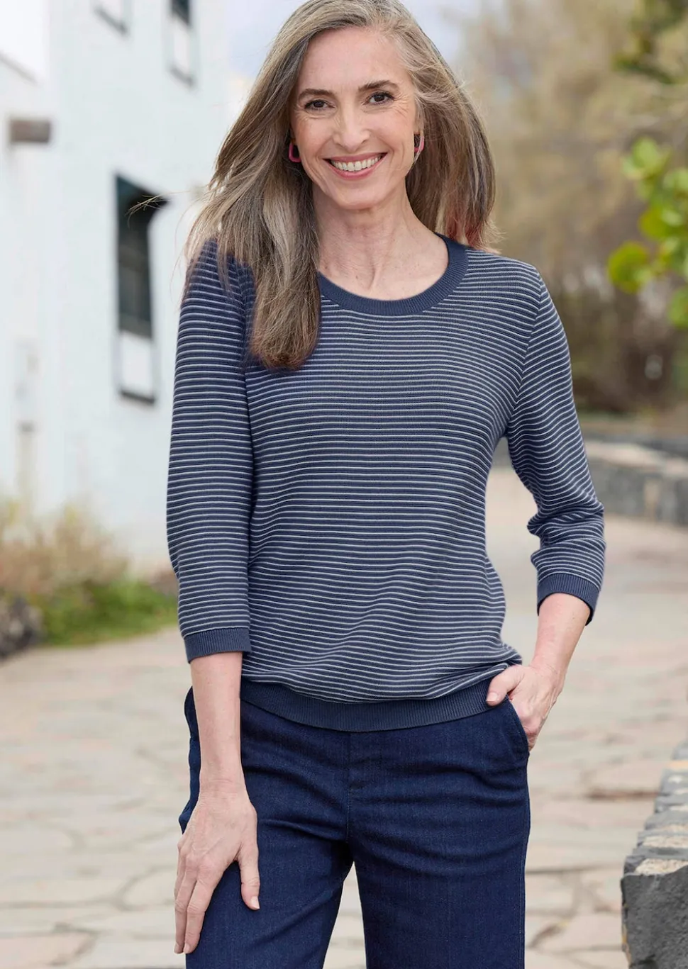 Strickpullover aus Baumwolle