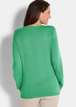 Strickpullover aus Baumwolle und Viskose