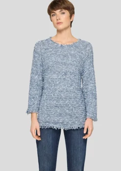 Strickpullover aus Effektgarn mit Pailletten