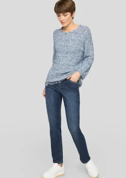 Strickpullover aus Effektgarn mit Pailletten