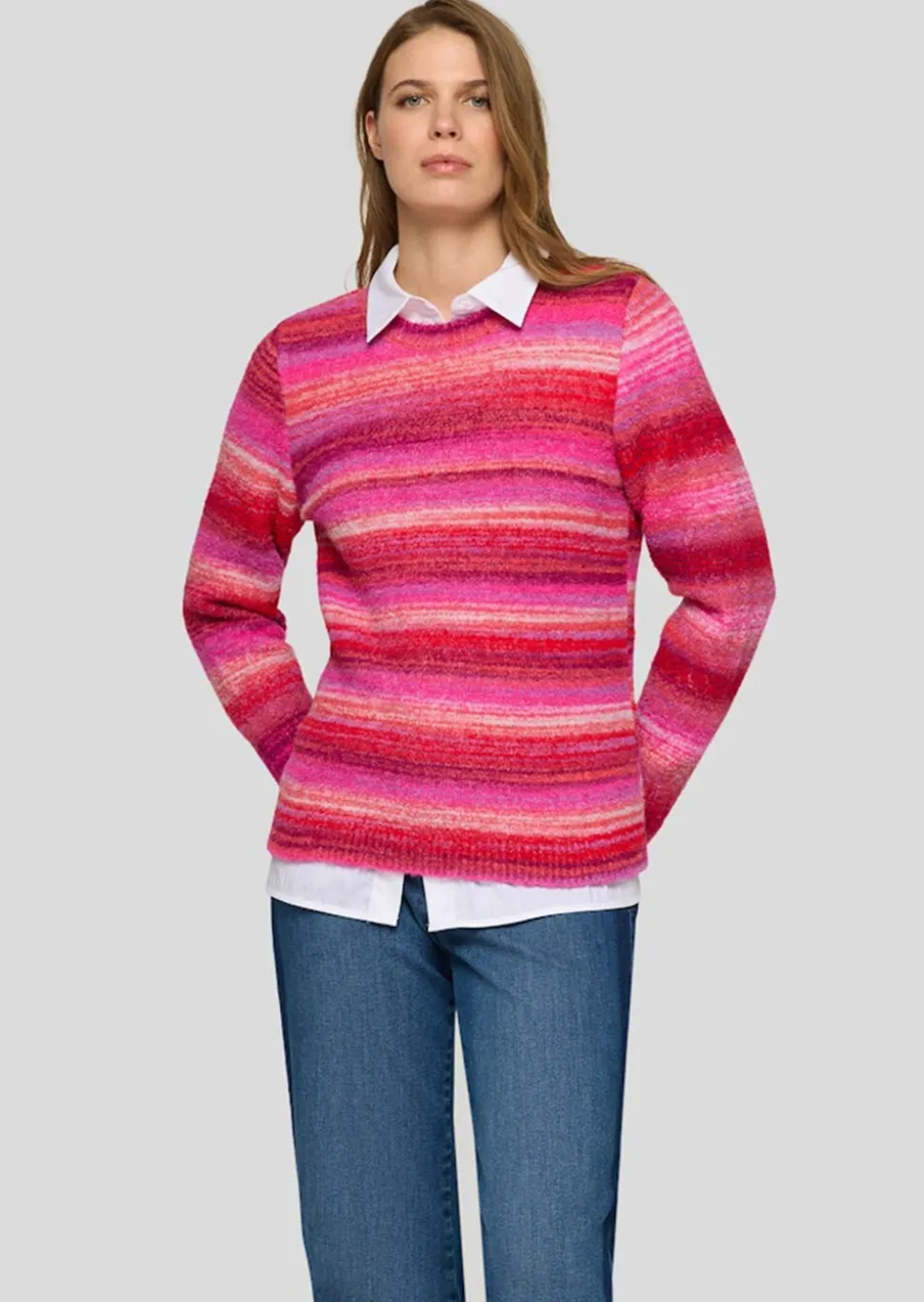 Strickpullover aus kuscheligem Effektgarn