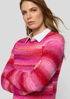 Strickpullover aus kuscheligem Effektgarn