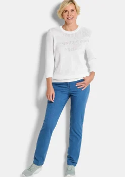 Strickpullover aus reiner Baumwolle