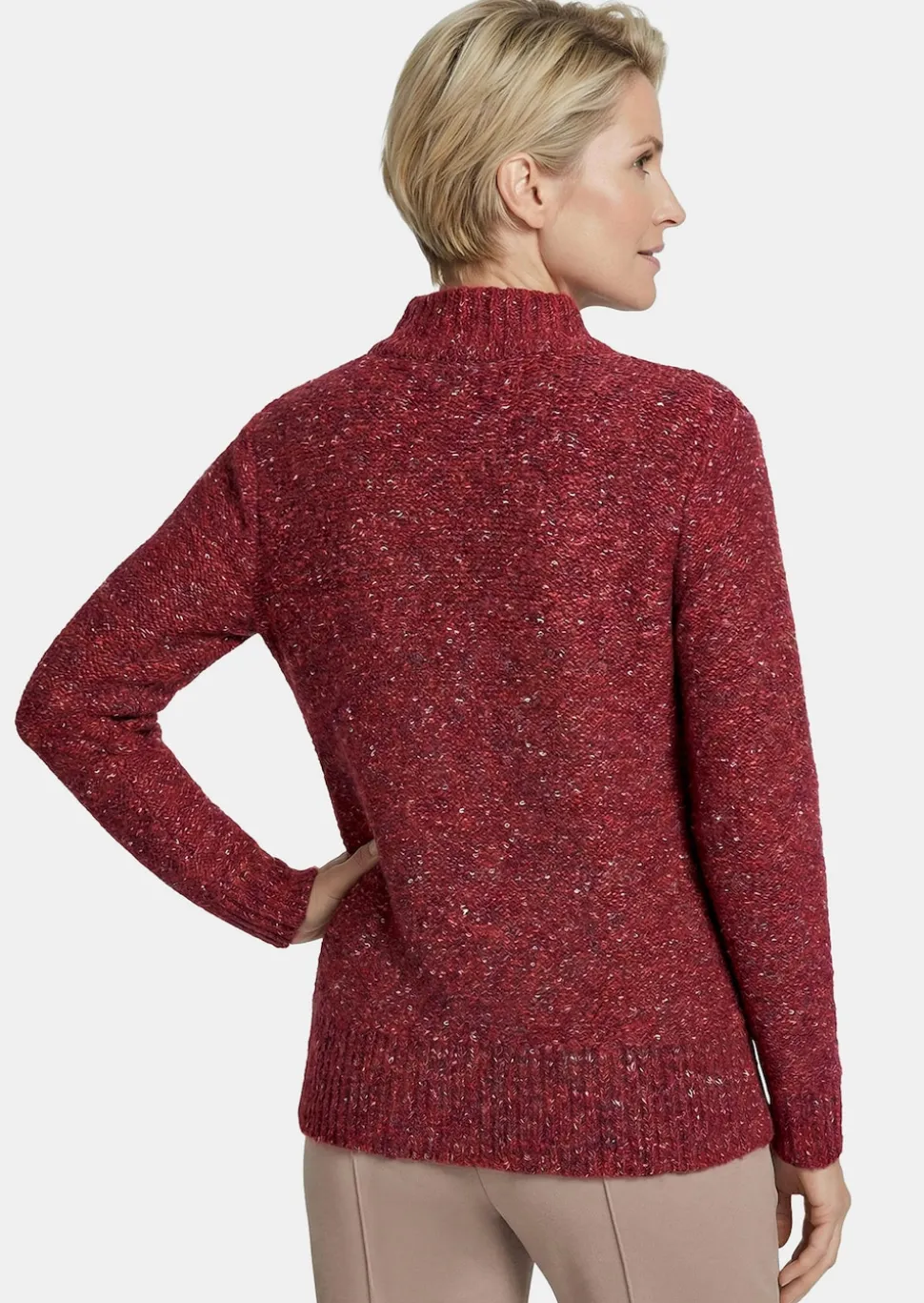 Strickpullover in Bouclé Optik