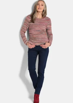 Strickpullover in Multicolor-Optik