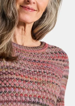 Strickpullover in Multicolor-Optik