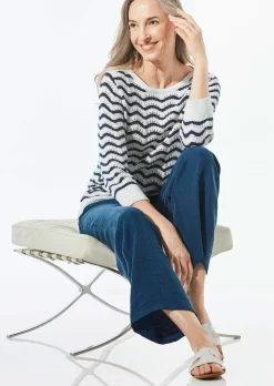 Strickpullover mit 3/4-Arm