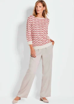 Strickpullover mit 3/4-Arm
