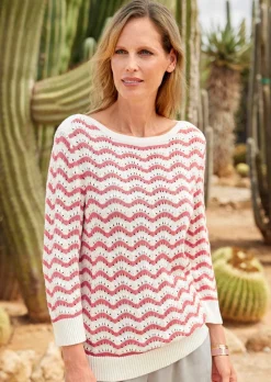 Strickpullover mit 3/4-Arm