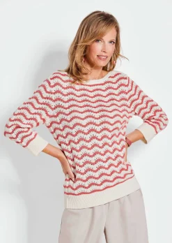 Strickpullover mit 3/4-Arm