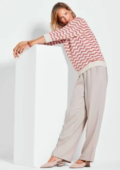 Strickpullover mit 3/4-Arm