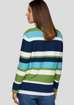 Strickpullover mit Blockstreifen