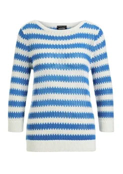 Strickpullover mit Blockstreifen