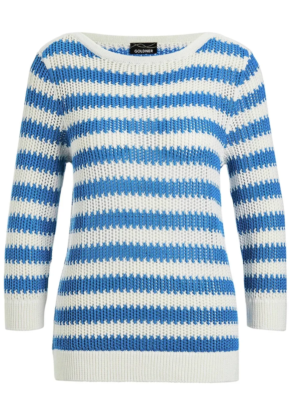 Strickpullover mit Blockstreifen