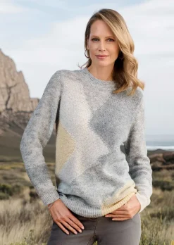 Strickpullover mit Intarsienmuster