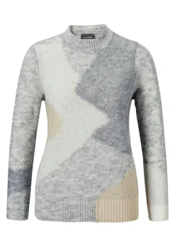 Strickpullover mit Intarsienmuster