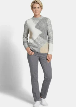 Strickpullover mit Intarsienmuster