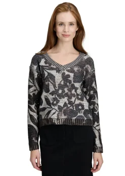 Strickpullover mit Pailletten