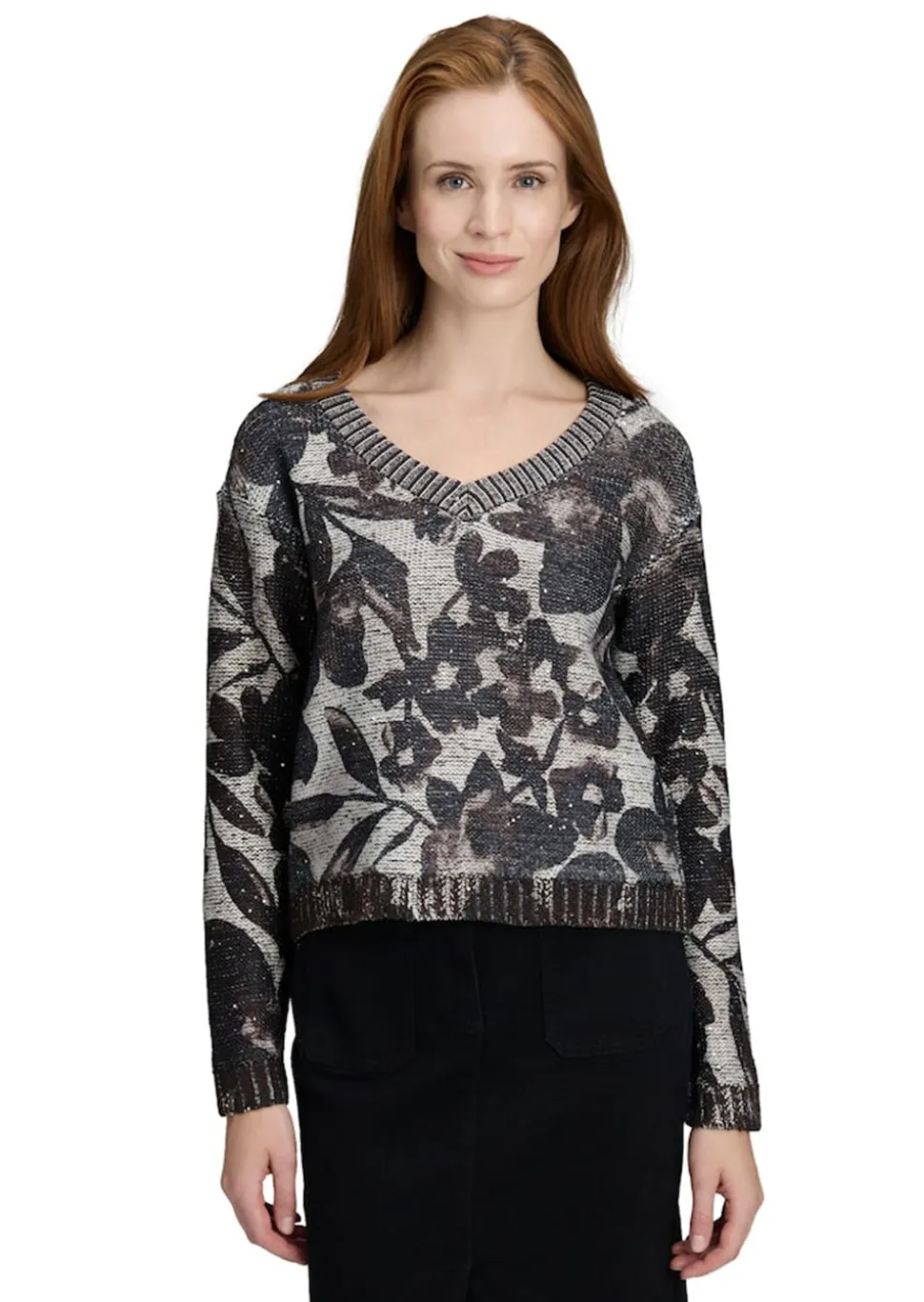 Strickpullover mit Pailletten