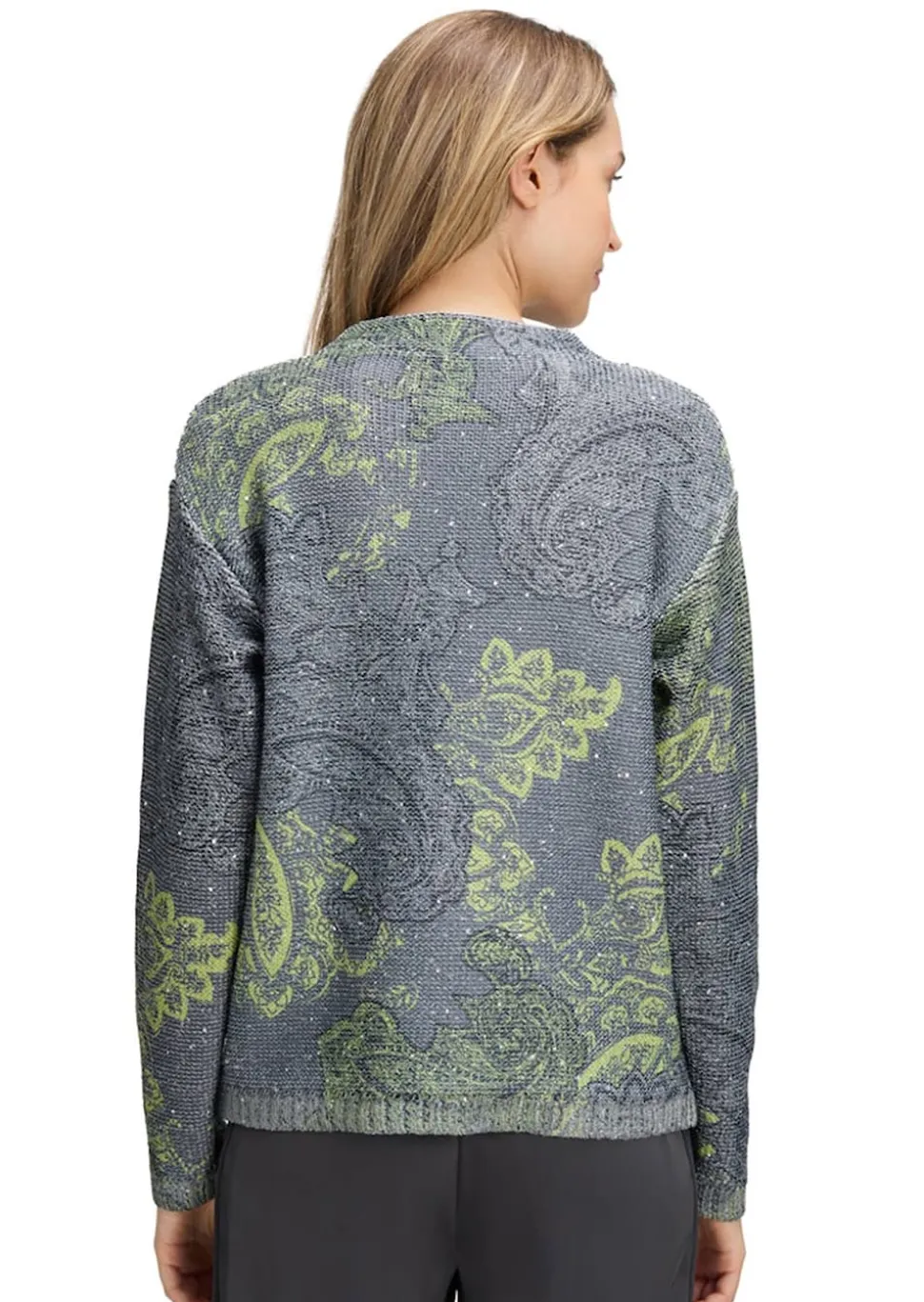 Strickpullover mit Paisley-Print