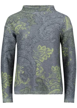 Strickpullover mit Paisley-Print