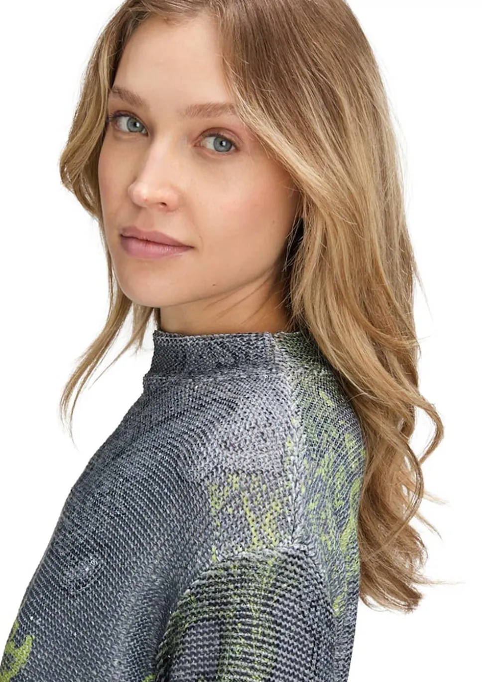 Strickpullover mit Paisley-Print