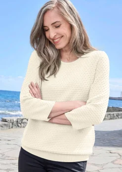 Strickpullover mit Pünktchenmuster