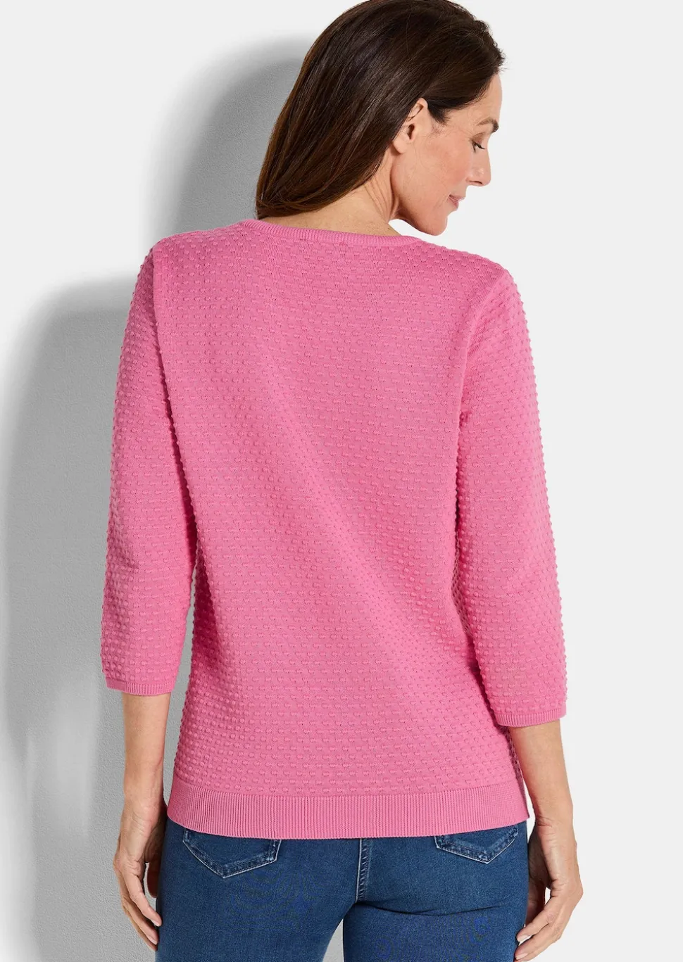 Strickpullover mit Pünktchenmuster