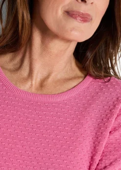 Strickpullover mit Pünktchenmuster
