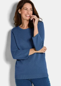 Strickpullover mit Pünktchenmuster