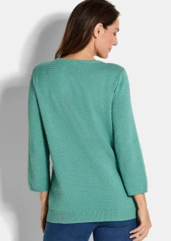 Strickpullover mit Pünktchenmuster