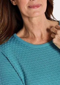 Strickpullover mit Pünktchenmuster