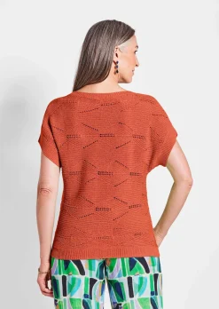 Strickpullover mit Rautenmuster