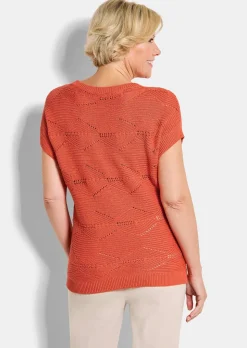 Strickpullover mit Rautenmuster