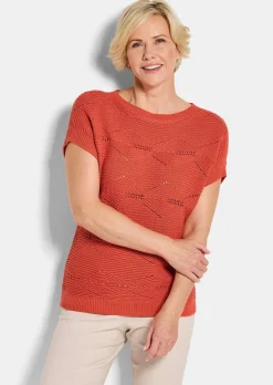 Strickpullover mit Rautenmuster