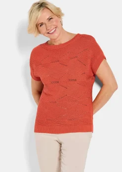Strickpullover mit Rautenmuster