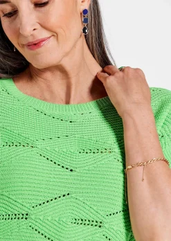 Strickpullover mit Rautenmuster
