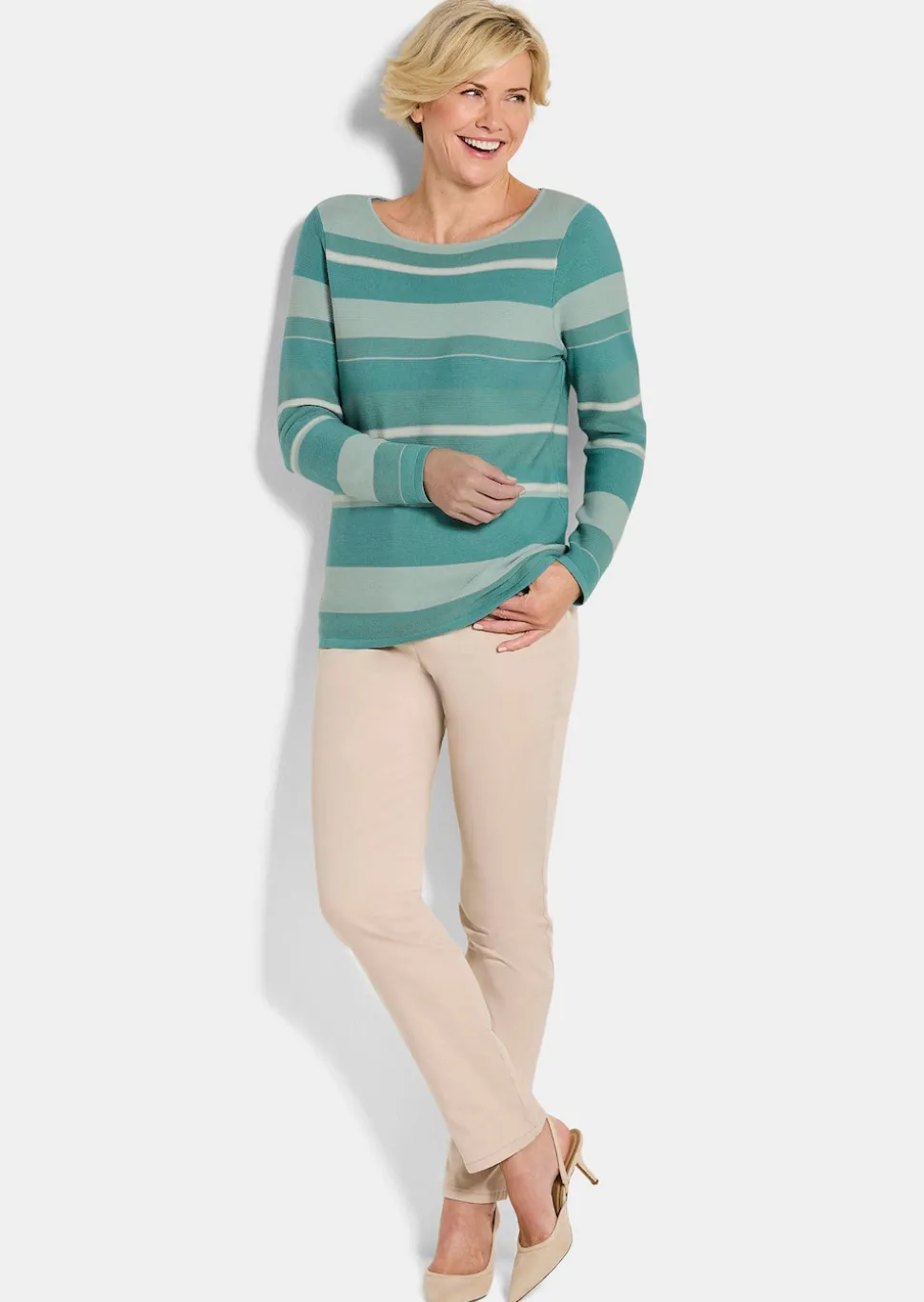 Strickpullover mit Ringelmuster