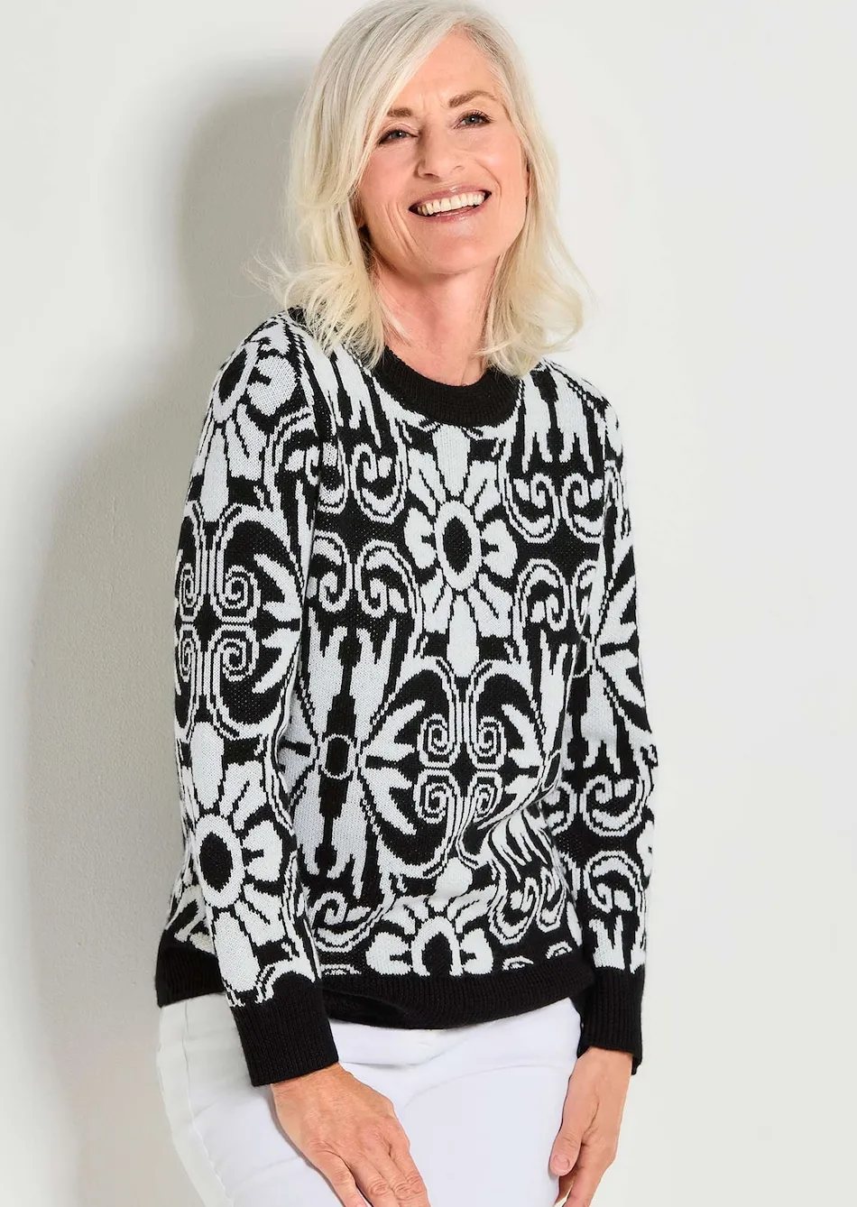 Strickpullover mit Schurwolle