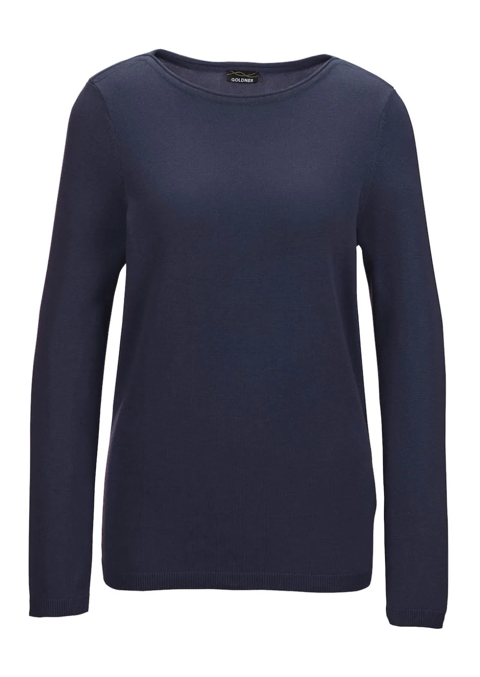 Strickpullover mit U-Boot-Ausschnitt
