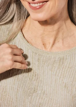 Strickpullover mit U-Boot-Ausschnitt