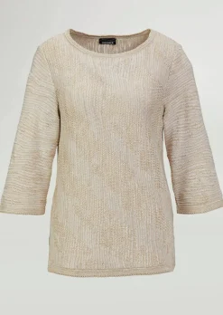 Strickpullover mit U-Boot-Ausschnitt