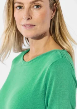 Strickpullover mit U-Boot-Ausschnitt