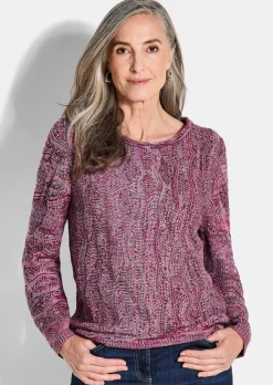Strickpullover mit Wellenmuster